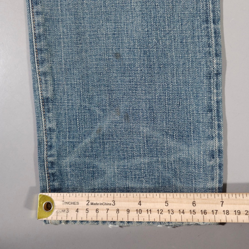 Double RL RRL Slim Fit Jeans Mens 32x32 Blue Japanese Selvedge Denim Made in USA - Picture 10 of 12